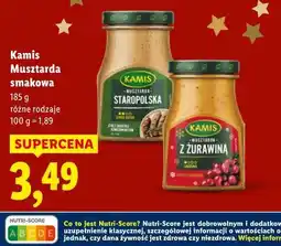 Lidl Kamis Musztarda smakowa oferta