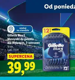 Lidl Gillette Blue3 Maszynki do golenia dla mężczyzn, 3-ostrzowe (12 szt.) oferta