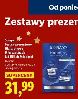 Lidl Soraya Zestaw prezentowy Hialuronowy Mikrozastrzyk lub Eliksir Młodości oferta