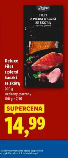 Lidl Deluxe Filet z piersi kaczki ze skórą oferta