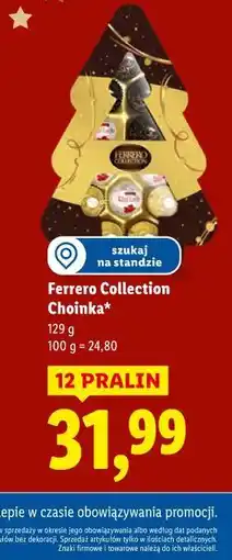 Lidl Ferrero Collection Choinka 12 Pralin 129g oferta
