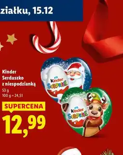 Lidl Kinder Serduszko z niespodzianką oferta