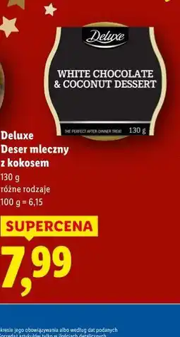Lidl Deluxe Deser mleczny z kokosem oferta