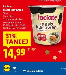 Lidl Łaciate Masło klarowane (500 g) oferta