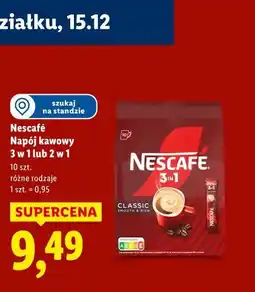 Lidl Nescafé Napój kawowy 3 w 1 lub 2 w 1 (10 szt.) oferta