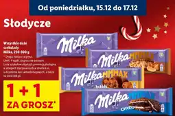 Lidl Wszystkie duże czekolady Milka, 150-300 g - 1 + 1 za grosz oferta