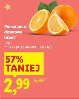Lidl Pomarańcze deserowe, luzem oferta