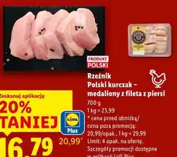 Lidl Polski kurczak – medaliony z fileta z piersi Rzeźnik oferta