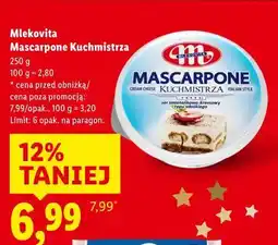 Lidl Mlekovita Mascarpone Kuchmistrza (250 g) oferta