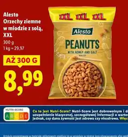 Lidl Alesto Orzechy ziemne w miodzie z solą XXL 300g oferta