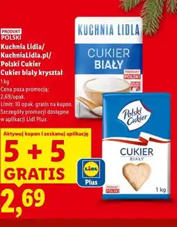 Lidl Kuchnia Lidla/Polski Cukier - Cukier biały kryształ 1 kg oferta
