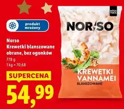 Lidl Norso Krewetki blanszowane obrane, bez ogonków oferta