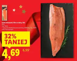 Lidl Łosoś atlantycki, filet ze skórą, XXL oferta