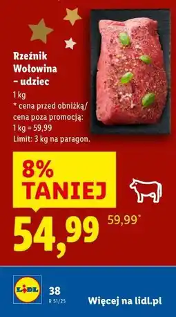 Lidl Wołowina - udziec Rzeźnik oferta