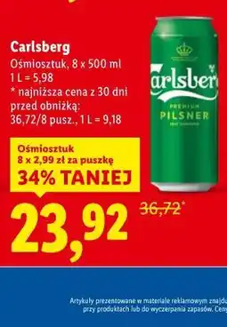 Lidl Carlsberg Ośmiosztuk, 8 x 500 ml oferta