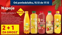 Lidl Wszystkie soki Solevita, 1 L - 2 + 1 za grosz oferta