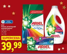 Lidl Ariel Proszek, żel lub kapsułki do prania kolorów (2,2 kg, 1,8 L, 30 szt.) oferta
