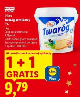 Lidl Pilos Twaróg sernikowy 6% oferta