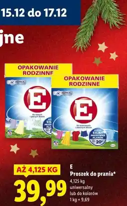 Lidl E Proszek do prania 4,125 kg oferta