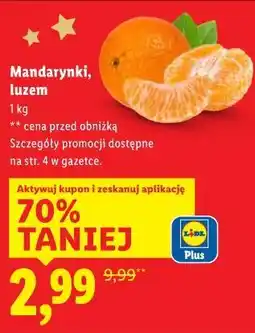 Lidl Mandarynki, luzem oferta