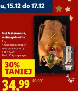 Lidl Gęś faszerowana, wolno gotowana oferta