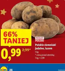Lidl Polskie ziemniaki jadalne, luzem oferta