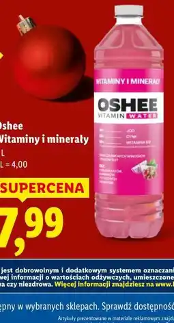 Lidl Oshee Witaminy i minerały 2L oferta