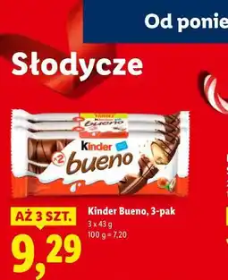 Lidl Kinder Bueno, 3-pak oferta