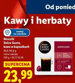 Lidl Nescafé Dolce Gusto, kawa w kapsułkach oferta