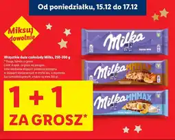 Lidl Milka duże czekolady 250-300g oferta