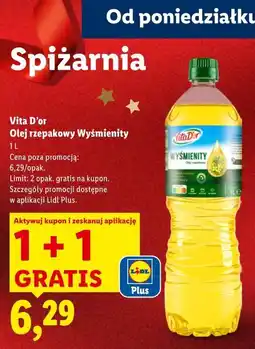 Lidl Vita D’or Olej rzepakowy Wyśmienity oferta