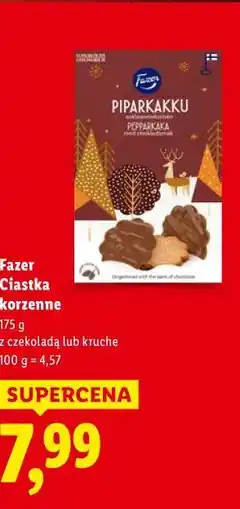Lidl Fazer Ciastka korzenne oferta