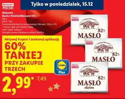 Lidl Mlekovita Masło z Polskiej Mleczarni 82% 200g oferta