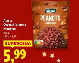 Lidl Alesto Orzeszki ziemne w cukrze 250g oferta