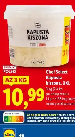 Lidl Chef Select Kapusta kiszona XXL oferta