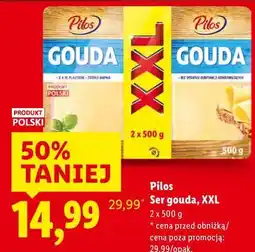Lidl Pilos Ser gouda, XXL (2 x 500 g) oferta