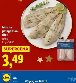 Lidl Miruna patagońska, filet oferta