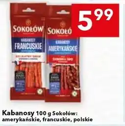 Lewiatan Kabanosy 100 g Sokołów: amerykańskie, francuskie, polskie oferta