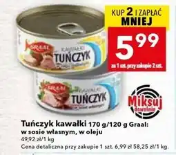 Lewiatan Tuńczyk kawałki 170 g/120 g Graal oferta