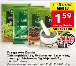 Lewiatan Przyprawy Kamis (ziele angielskie, pieprz czarny, liść laurowy itd.) oferta