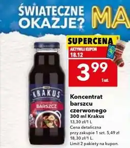 Lewiatan Koncentrat barszczu czerwonego 300 ml Krakus oferta