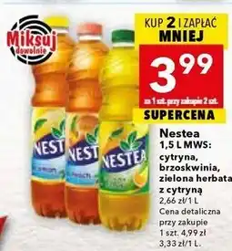 Lewiatan Nestea 1,5 L MWS: cytryna, brzoskwinia, zielona herbata mango-cytryna oferta