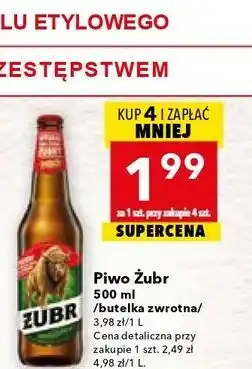 Piwo Żubr 500 ml / butelka zwrotna