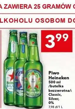 Lewiatan Piwo Heineken 500 ml / butelka bezzwrotna / Classic, Silver, 0% oferta