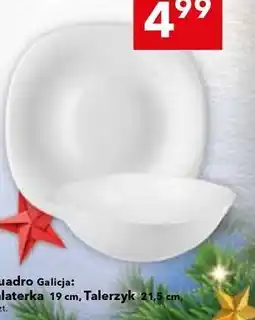 Lewiatan Quadro Galicja: Salaterka 19 cm, Talerzyk 21,5 cm oferta