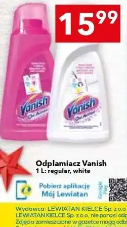 Lewiatan Odplamiacz Vanish 1 L: regular, white oferta