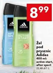 Lewiatan Żel pod prysznic Adidas 400 ml: active start, after sport oferta