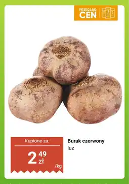 Biedronka Burak czerwony luz Biedronka oferta