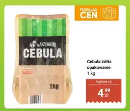 Biedronka Cebula żółta opakowanie Warzywniak oferta