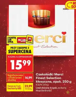 Biedronka Czekoladki Merci Finest Selection klasyczne oferta